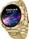 Melbon Round Bluetooth Calling Metal Body,120 Sports Modes, Fitness & Outdoor, Fashion Smartwatch (M Silver Strap, Free Size) - Image 3