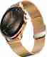 Fire-Boltt Hurricane Aura 1.26HD Display Diamond Cut Rotating Crown Wireless Charging Women Smartwatch (Regal Gold Strap, Free Size) - Image 2