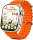zora T800 Ultra 8 Smartwatch With Calling Technology Smart Band Smartwatch (Orange Strap, Free Size) - Image 4