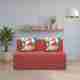 UBOLLO Premium 5 Seater Single Solid Wood Fold Out Sofa Cum Bed (Finish Color - Honey Teak Delivery Condition - Pre-assembled) - Image 2