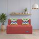 UBOLLO Premium 5 Seater Single Solid Wood Fold Out Sofa Cum Bed (Finish Color - Honey Teak Delivery Condition - Pre-assembled) - Image 4