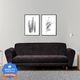 WESTIDO Steel Side Fabric 3 Seater Sofa, Black Grey - Image 3