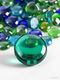 Colour Stone Milky Glass Decorative Gem Stones Pebbles for Home Garden Aquarium Decor (1.8Kg) Carved, Polished, Regular Round, Oval Fire Glass Pebbles (Black, White 1.8 kg) - Image 4