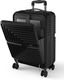 ALFA by VIP Small Cabin Suitcase (55 cm) 8 Wheels - Deep Space Hard Side Laptop Compartment Trolley with Combination Lock - Silver - Image 3