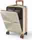 ALFA by VIP Small Cabin Suitcase (55 cm) 8 Wheels - Deep Space Hard Side Laptop Compartment Trolley with Combination Lock - Silver - Image 2