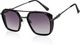 VOYAGE UV Protection Rectangular Sunglasses (51, Black, Golden) - Image 4
