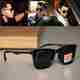 YESFRIEND Retro Square Sunglasses Black (Free Size) - Image 2