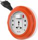 ANCHOR Cherry Flexicord 3 Socket Box with Indicator & Handle [ 5218 ] 3 Socket Extension Boards (White, 8 m) - Image 4