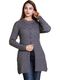 AYUB FASHION Women Solid Collared Neck Reversible Brown Sweater - Image 3