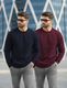 TRIPR Men Solid Round Neck Maroon Sweater - Image 4