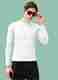 513 Men Solid High Neck Black Sweater - Image 2