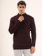 FREAKS Men Self Design Round Neck Grey Sweater - Image 4