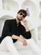 KVETOO Men Self Design High Neck Beige Sweater - Image 3