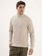 FREAKS Men Self Design Round Neck Grey Sweater - Image 3