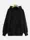 AL MAKHDOOM Men Full Sleeve Solid Hooded Sweatshirt - Image 2