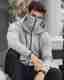 mercywear Men Full Sleeve Printed, Graphic Print Hooded Sweatshirt - Image 2