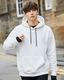 BEING WANTED Men Full Sleeve Solid Hooded Sweatshirt - Image 3