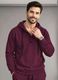 HOODLER Men Full Sleeve Self Design Hooded Sweatshirt - Image 3