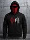 TRIPR Men Full Sleeve Printed Hooded Sweatshirt - Image 3