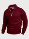 Lripsome Men Full Sleeve Solid Sweatshirt - Image 3
