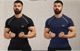 COITONIC Men Blue Mandarin Collar Cotton T-Shirt - Image 3