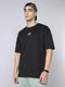 PUMA Men Solid Crew Neck Cotton Blend Blue T-Shirt - Image 3