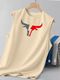 KAJARU Men's White Cotton Blend Printed T-Shirt - Image 3