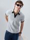 VASTRADO Men White Pure Cotton Polo T-Shirt - Image 4