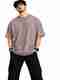Greyscale Men Solid Round Neck Pure Cotton Dark Green T-Shirt - Image 2