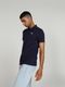 WROGN Men Solid Polo Neck Cotton Blend Dark Green T-Shirt - Image 4