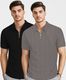 VeBNoR Men Solid Polo Neck Polyester Black T-Shirt - Image 3