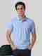XYXX Men Solid Polo Neck Pure Cotton White T-Shirt - Image 2