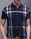 TAZO Men Striped Polo Neck Cotton Blend Multicolor T-Shirt - Image 4