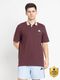 ADIDAS Men Solid Polo Neck Pure Cotton Black T-Shirt - Image 4
