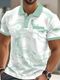 TAZO Men Striped Polo Neck Cotton Blend Multicolor T-Shirt - Image 3
