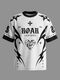 JUST ROAR Men Printed Round Neck Cotton Blend Multicolor T-Shirt - Image 3