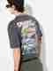 KKCTEX Men Printed Round Neck Pure Cotton Black T-Shirt - Image 2
