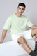 Louis Philippe Men Solid Round Neck Pure Cotton White T-Shirt - Image 3