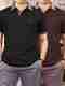 TEEMEX Men Solid Hooded Neck Cotton Blend White T-Shirt - Image 2