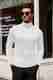 TQI Men White Self Design Cotton Blend T-Shirt - Image 2