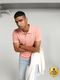 LEVI'S Men Graphic Print Polo Neck Pure Cotton Brown T-Shirt - Image 3