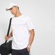 TEEMEX Men Solid Hooded Neck Cotton Blend White T-Shirt - Image 4
