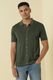 Allen Solly Men Colorblock Polo Neck Cotton Blend Beige T-Shirt - Image 3