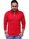 Black Collection Men Solid High Neck Cotton Blend White T-Shirt - Image 4