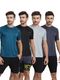 FTX Pack of 3 Men Solid Round Neck Polyester Multicolor T-Shirt - Image 4