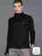 Black Collection Men Solid High Neck Cotton Blend White T-Shirt - Image 2