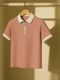 Try This Men Colorblock Polo Neck Cotton Blend Dark Green, White T-Shirt - Image 4