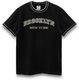 URBNWAVE Men Graphic Print Round Neck Pure Cotton White, Black T-Shirt - Image 3