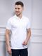 MaxzoneEcommerce Men's Solid White Polo Neck Polyester T-Shirt - Image 3