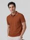 XYXX Men Solid Polo Neck Pure Cotton White T-Shirt - Image 4